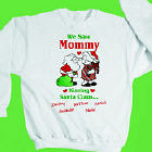 Kissing Santa Christmas Personalized Sweatshirt